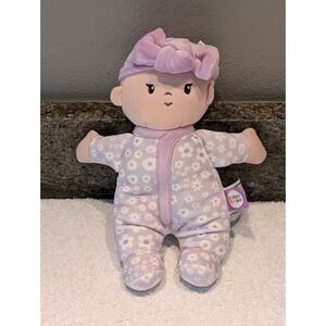 Gigglescape Giggle Scape Plush Baby Doll Girl Purple Flower Soft Lovey Floral